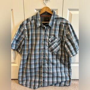 5.11 Tactical series Button down Short Sleeve shirt men’s size large blue